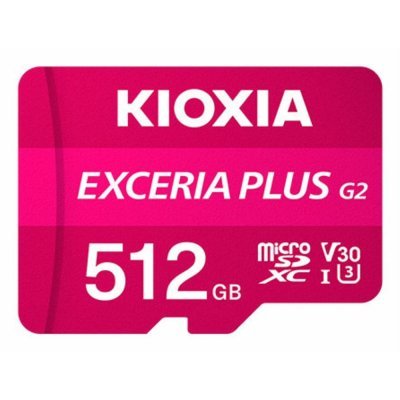 Tarjeta micro sd kioxia 512gb exceria plus g2 uhs - i c10 con adaptador