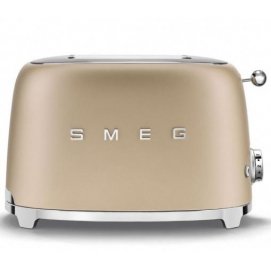Tostador Smeg TSF01CHMEU, 950W, champagne mate
