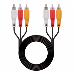 Nanocable - CABLE AUDIO VIDEO, 3xRCA/M-3xRCA/M, 1.8 M