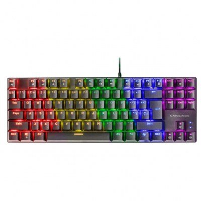 Teclado mars gaming mk80 usb frgb mecanico negro