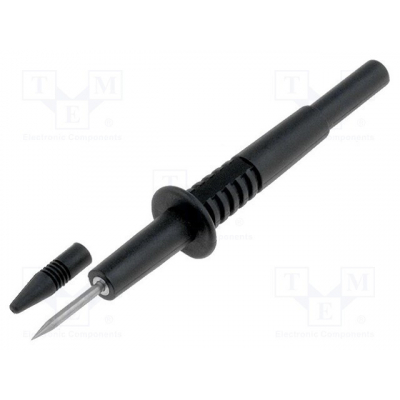 Punta Prueba 2mm 10Amp NEGRO longitud 103mm
