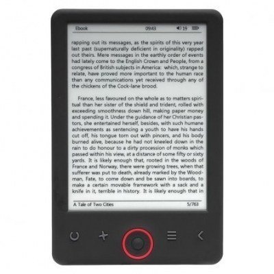 LECTOR DE LIBROS ELECTRÓNICO EBOOK DENVER EBO-630L - 6/15.24CM 1024*758 RETROILUMINADA - TINTA ELECTRÓNICA - 4GB - MICROSD - BAT 1500MAH