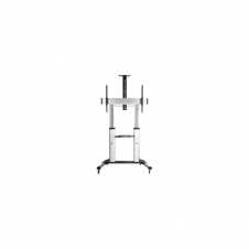 SOPORTE EQUIP PANTALLA 60P - 100P RUEDAS PLATA 650605