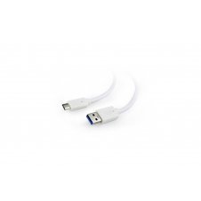 Cable Gembird USB A macho/USB C macho 1 m Blanco