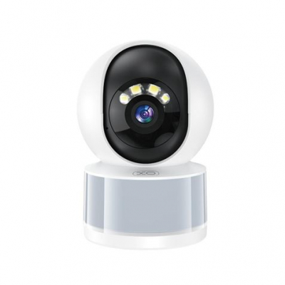 XO CR11 Camara de Vigilancia WiFi - Motorizada - Vision Nocturna - 3Mpx - Bluetooth - Color Blanco
