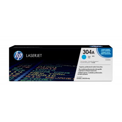 Cartucho de tóner original LaserJet 304A cian
