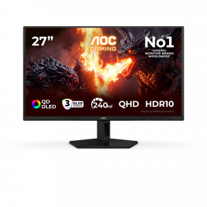 G4 Q27G41ZDF pantalla para PC 67,3 cm (26.5) 2560 x 1440 Pixeles Quad HD QD-OLED Negro, Rojo