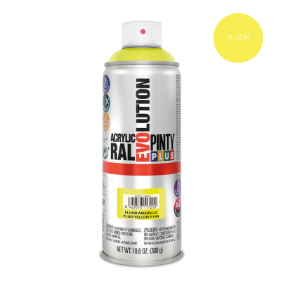 Pintura en spray pintyplus evolution 520 cc fluor amarillo f146