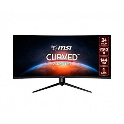 Monitor gaming msi 34pulgadas optix 1ms - 144hz - uwqhd - dp - hdmi - async - vesa curvo