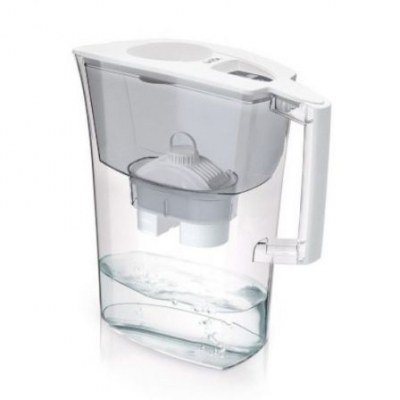 JARRA FILTRANTE LAICA PRIME LINE SPRING BLANCA J51-CA - CAPACIDAD 3L - INDICADOR MANUAL DESMONTABLE