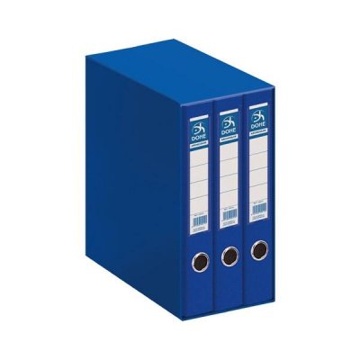 DOHE Modulo 3 archivadores lomo estrecho folio azul