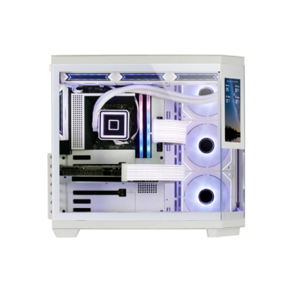 Mars Gaming MC-3TCORELCD Caja Torre ATX - Pantalla IPS de 7.2” Personalizable - Triple Cristal Templado - Soporte para Refrigeracion Liquida hasta 360mm - 7 Ranuras de Expansion - 440x286x401mm - Colo