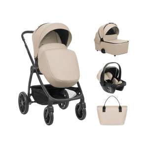 Carrito de bebé 3en1 con capazo Modena Beige