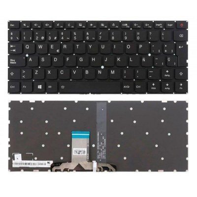 Teclado compatible para portátil LENOVO IdeaPad 710s-13isk / Retroiluminado / Sin marco