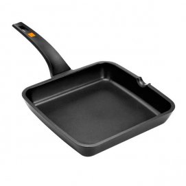 Sartén grill asadora BRA A271322, 22 cm, Efficiente inducción