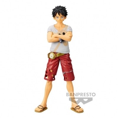 Figura banpresto one piece dxf the grandline men film red monkey d. luffy vol. 6