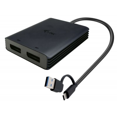USB-A/USB-C Dual 4K/60 Hz DisplayPort Video Adapter
