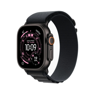 Apple Watch Ultra 3/ GPS/ Cellular/ 49mm/ Caja Titanio Negro/ Correa Loop Alpine Negra M