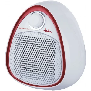 Calefactor cerámico Jata TC73, 1.200 W, blanco y rojo