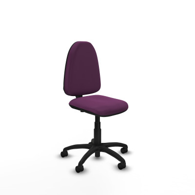 Aýna CP similpiel morado sin brazos base poliamida ruedas nailon 50mm