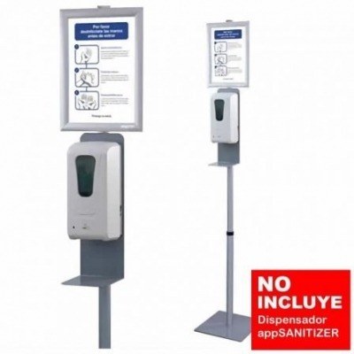 Soporte Para Dispensador Approx STSANITIZER01/ Plata