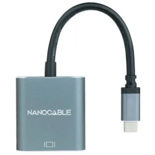 Conversor USB-C a VGA NEGRO NANOCABLE