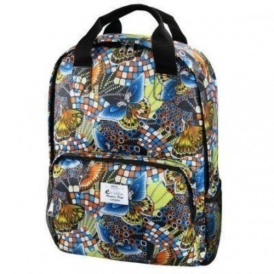 MOCHILA E-VITTA STYLE BUTTERFLIES - PARA PORTÁTILES HASTA 15,4-16/39.11-40.64CM - INTERIOR ACOLCHADO - 2 COMPARTIMENTOS + 2 BOLSILLOS - ASAS +CORREA