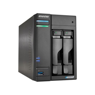 NAS ASUSTOR TOWER 2 BAY QUAD-CORE 2.0GHZ CPU DUAL 2.5GBE PORTS 4GB RAM DDR4