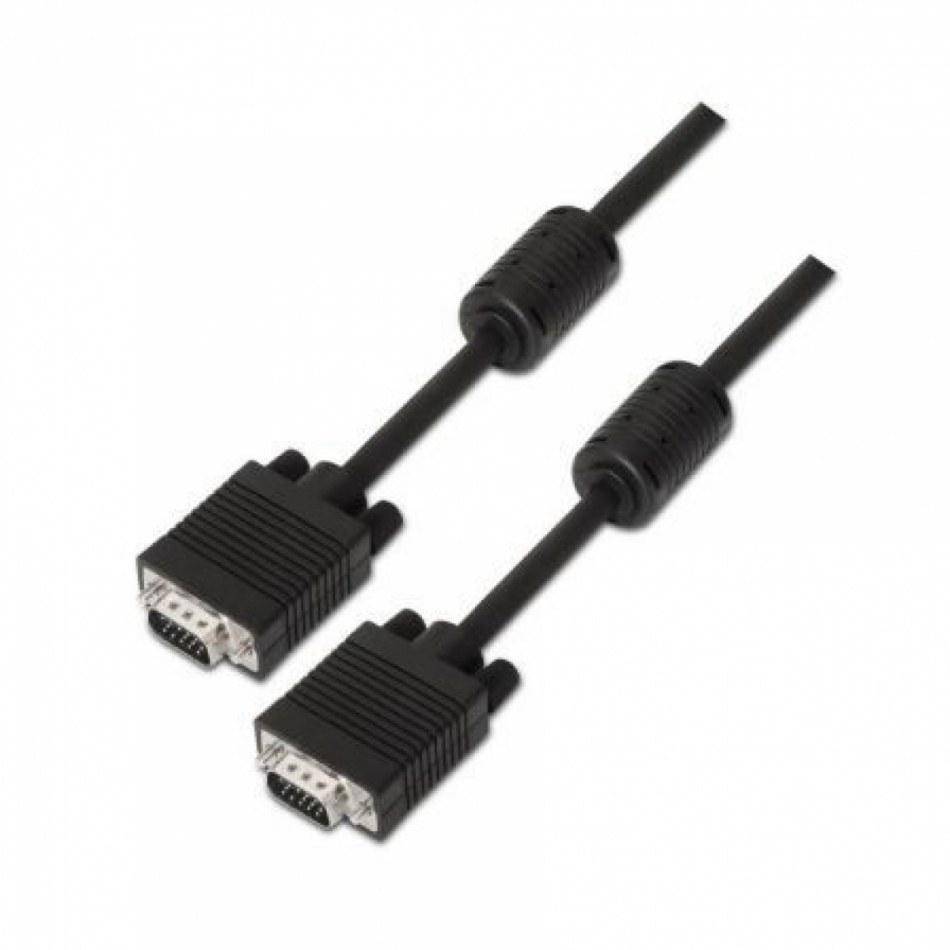 Aisens Cable Svga Con Ferrita Hdb15/M-Hdb15/M Negro 20M