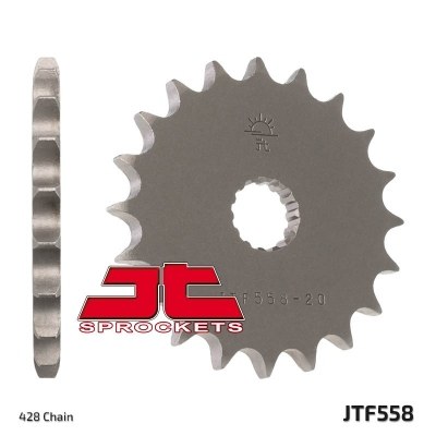 Piñón JT SPROCKETS acero estándar 558 - Paso 520 JTF558.15
