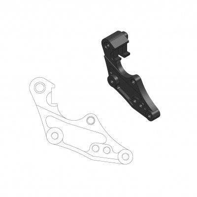 Soporte reubicador para disco delantero Dakar 298mm MOTO-MASTER 211060