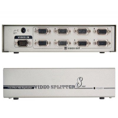 Distribuidor Splitter VGA 8Salidas 250Mhz NANO