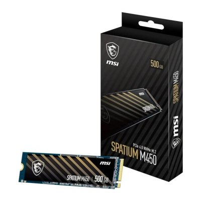 Disco duro interno solido ssd msi spatium m450 500gb m.2 nvme pcie4