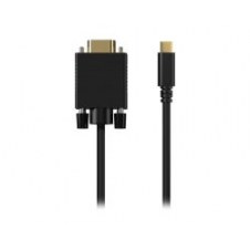 Cable Aisens Usb-c/m A Vga/h 0.8m Negro
