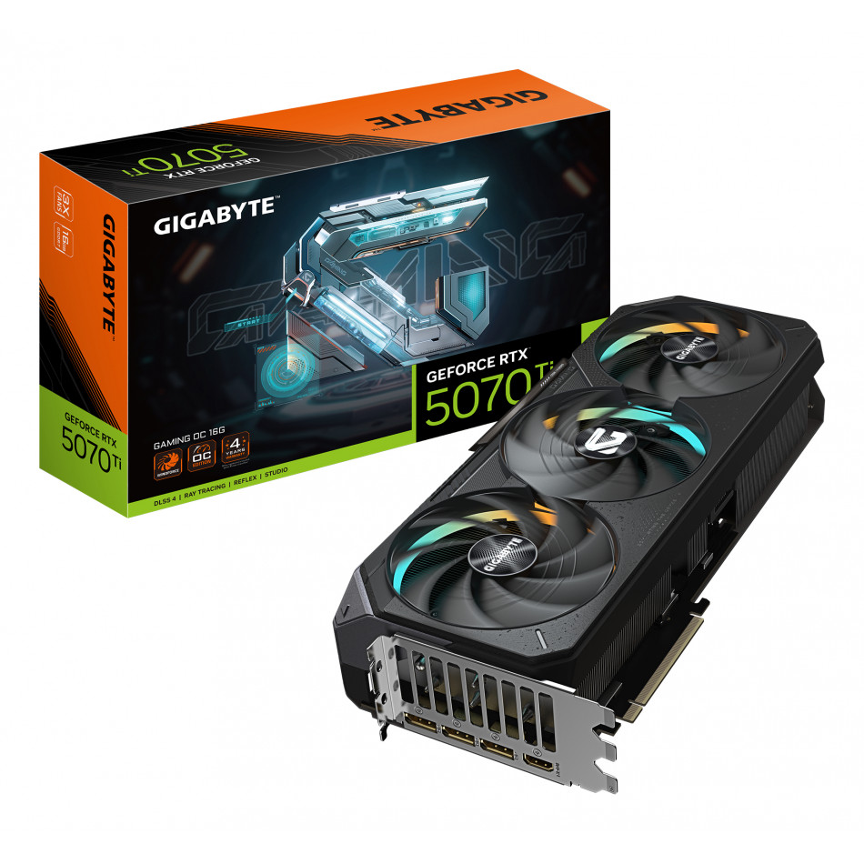 Tarjeta Gráfica Gigabyte GeForce RTX 5070Ti Gaming OC 16G/ 16GB GDDR7