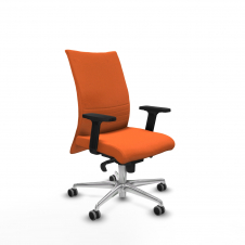 Piqueras y Crespo Albacete confidente sincro bali naranja brazos 2D base aluminio ruedas 65mm engomadas