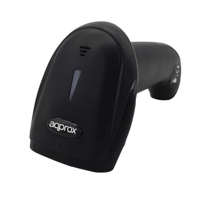 Approx Lector de Codigos de Barras 1D Inalambrico Bluetooth, RF - Indicador LED y Beeper - Velocidad 300 veces x seg. - Autonomia hasta 16h