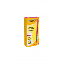 BIC Highlighter Grip marcador 12 pieza(s) Punta de cincel Rosa