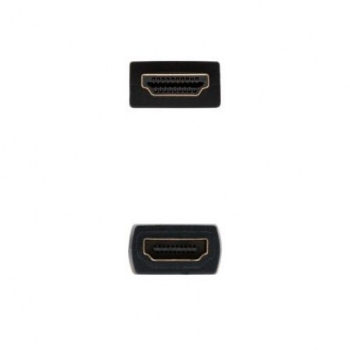 Cable Alargador HDMI Nanocable 10.15.1002/ HDMI Macho - HDMI Hembra/ 2m/ Negro