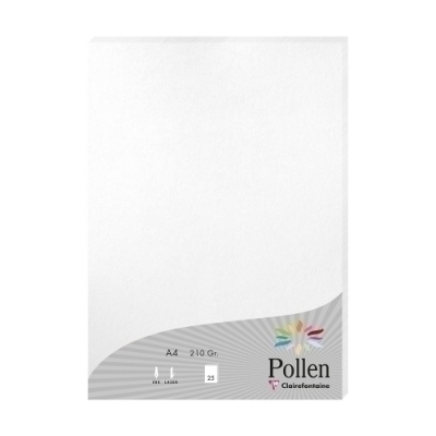 PAPEL CLAIREFONTAINE POLLEN A4 25h BLANC