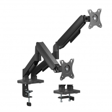 AISENS Soporte de Mesa Eco Contrapeso Giratorio e Inclinable para Monitor/TV 9KG (3 Pivotes, 2 Brazos) de 17