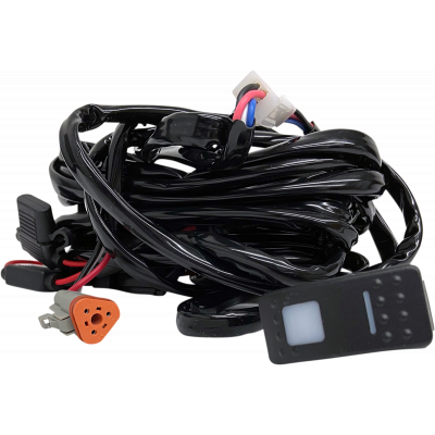 Mazo de cables con interruptor ON/OFF rectangular iluminado RIVCO PRODUCTS UTV15