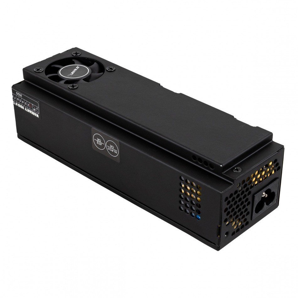UNYKAch ITX 150 unidad de fuente de alimentación 150 W 20+4 pin ATX Flex ATX Negro
