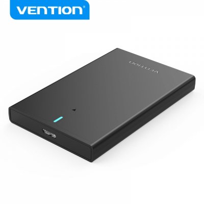 Vention Caja Externa para Disco Duro de 2.5 USB 3.0 a Micro USB Sin Tornillos - Color Negro