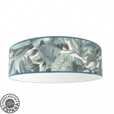 Plafon Argel 4xe27 Hoja Azul 17,5x60x60 Cm