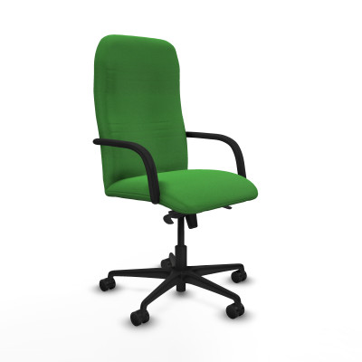 Letur basculante bali verde brazos poliuretano base nailon ruedas 65 mm nailon