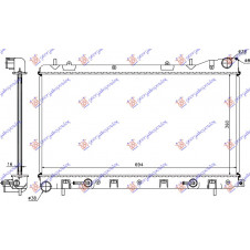 RADIATOR 2.0 S TURBO (360x680x16) AUTOMATIC (NRF)