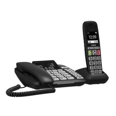 Telefono fijo gigaset dl780 plus combo negro 99 numeros agenda - 10 tonos