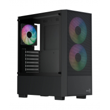 Aerocool B508A Flow ARGB Cristal Templado Negra
