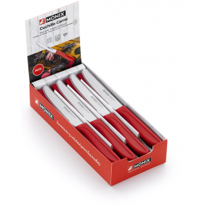 Set de 4 cuchillos para carne Monix Tomatero Colors, rojo